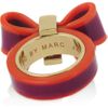 Marc By Marc Jacobs Jacobson Brass and Acetate Bow Ring in Gold - Lyst
