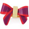 Marc By Marc Jacobs Jacobson Brass and Acetate Bow Ring in Gold - Lyst