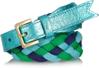 Meredith Wendell Yaya Braided Cotton and Leather Belt - Lyst