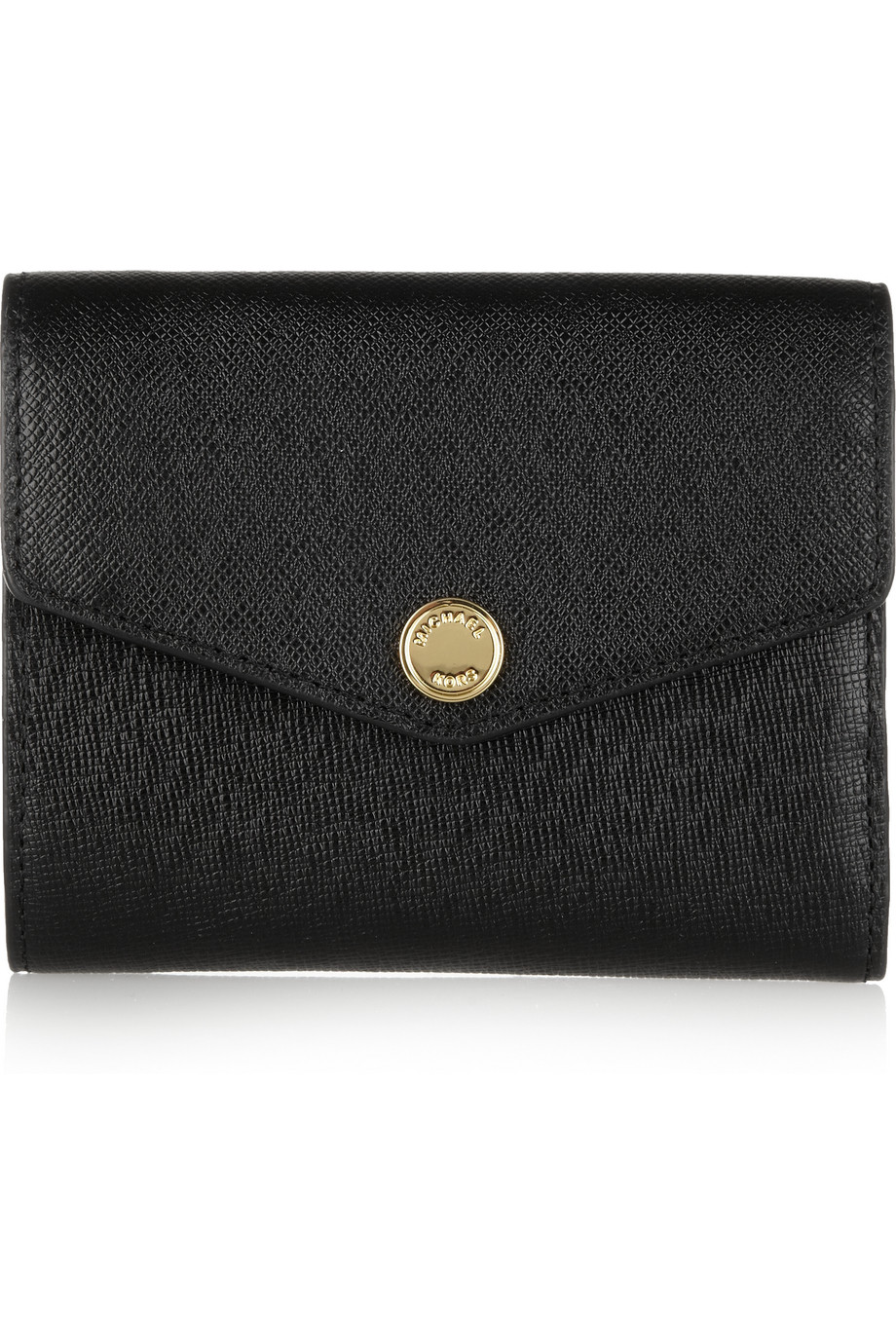 Michael By Michael Kors Small Colorblock Texturedleather Wallet in Black | Lyst