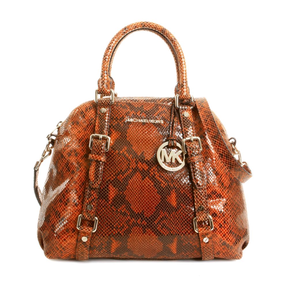 burnt orange satchel