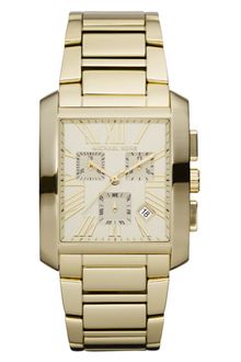 Michael Kors Chronograph Gold Tone Stainless Steel Bracelet 34x35mm - Lyst
