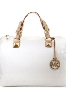 Michael Kors Jet Set Monogram Grayson Satchel - Lyst