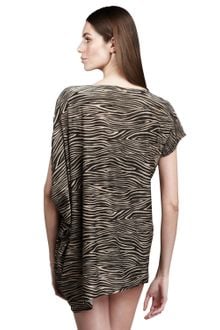 Michael Kors Asymmetric Zebraprint Coverup - Lyst