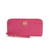 Michael Kors Monogram Zip Around Continental Wallet in Pink (zinnia) - Lyst