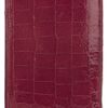 Miu Miu Croceffect Glossedleather Passport Holder in Purple (cherry) - Lyst