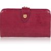 Miu Miu Croceffect Glossedleather Wallet in Purple (cherry) - Lyst