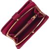 Miu Miu Croceffect Glossedleather Wallet in Purple (cherry) - Lyst