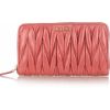 Miu Miu Matelassé Leather Wallet in Pink (rose) - Lyst