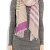 Mulberry Striped Cashmere Scarf in Beige (cream) - Lyst