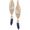 Pamela Love Bronze Silver and Lapis Lazuli Earrings in Blue (bronze) - Lyst