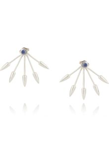 Pamela Love Silver and Lapis Lazuli Spiked Earrings - Lyst