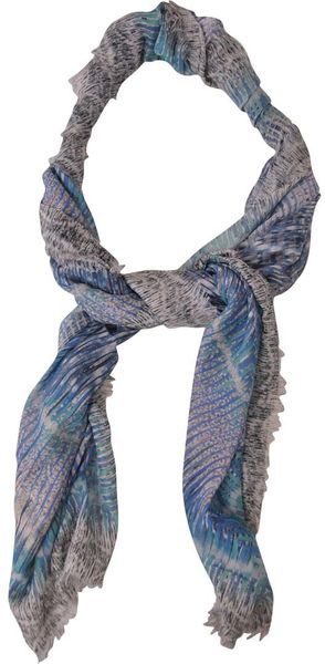 Peter Pilotto Modal and Cashmere Skarf in Blue - Lyst