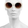 Prada Roundframe Acetate Sunglasses in White (ivory) - Lyst