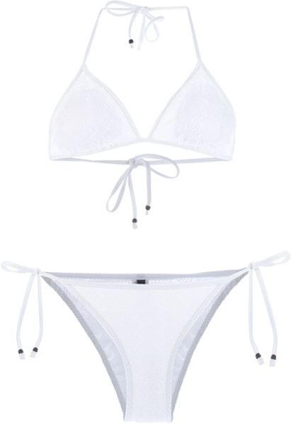 Ralph Lauren Blue Label Bikini in White - Lyst