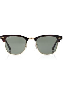 Ray-Ban Clubmaster Halfframe Acetate Sunglasses - Lyst