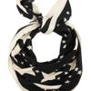 Sonia By Sonia Rykiel Printed Silkcrepe Scarf in Black - Lyst