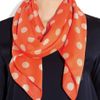 Sonia By Sonia Rykiel Polkadot Cotton Voile Scarf in Orange - Lyst