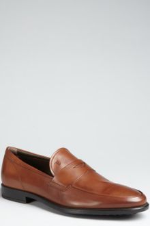 Tod's Tobacco Leather Penny Loafers - Lyst