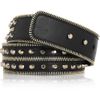Versace Studded Leather Belt in Black - Lyst