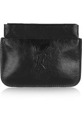 Yves Saint Laurent Belle Du Jour Glossedleather Coin Purse