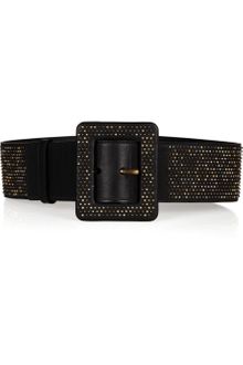 Yves Saint Laurent Studded Wide Leather Belt - Lyst