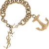 Yves Saint Laurent Goldplated Anchor Charm Bracelet in Gold - Lyst