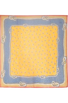 Yves Saint Laurent Printed Silkmuslin Scarf - Lyst