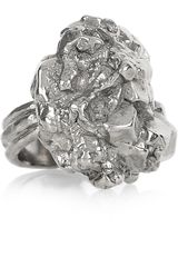Yves Saint Laurent Arty Too Silverplated Ring