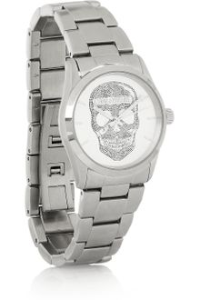 Zadig & Voltaire Stainless Steel Skull Motif Watch - Lyst