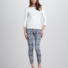 7 For All Mankind The Cropped Skinny Diamond Print in Blue (denim) - Lyst