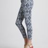 7 For All Mankind The Cropped Skinny Diamond Print in Blue (denim) - Lyst