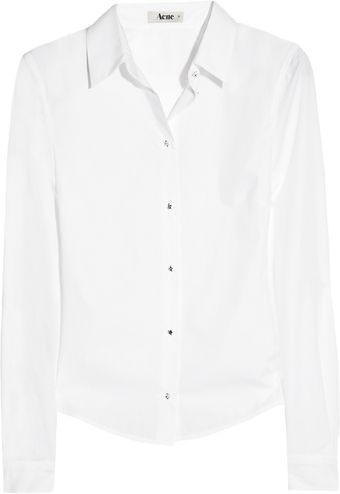 Acne Slender Cottonpoplin Shirt - Lyst