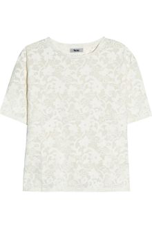 Acne Wonder Lace Effect Jersey T-shirt - Lyst