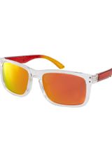 Asos Asos Square Wayfarer Sunglasses with Orange Mirror Lens