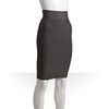 Bcbgmaxazria Grey Banded Stretch Skirt in Gray (grey) - Lyst