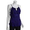 Bcbgmaxazria Regal Tiered Ruffle Layered Top in Purple - Lyst