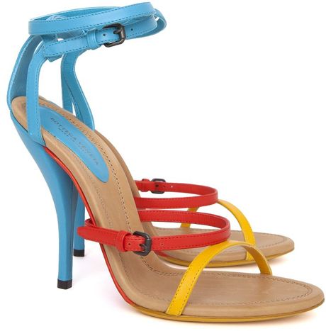 Bottega Veneta Multi Strap Runway Sandals in Multicolor (multi) - Lyst