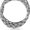 Bottega Veneta Set Of Four Silver Intrecciato Stacking Rings in Silver - Lyst