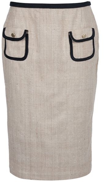 By Malene Birger Cariosa Skirt in Beige - Lyst