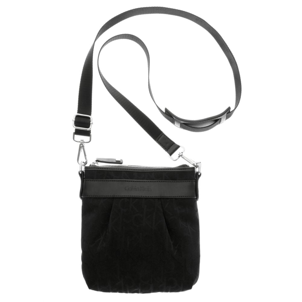 calvin klein round signature crossbody