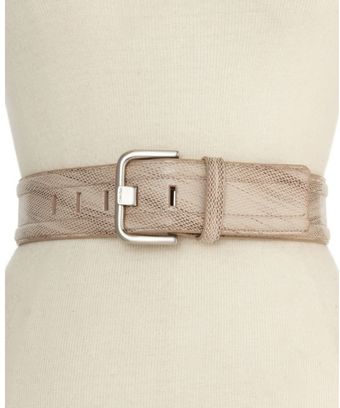 Calvin Klein Wide Snake Embossed Belt - Lyst