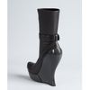 Celine Anthracite Leather Jointed Wedge Boots in Gray (anthracite) - Lyst
