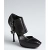 Celine Black Leather Buckle Cutout Pumps in Black - Lyst
