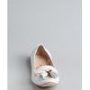 Celine Tassel Detail Loafers in White - Lyst