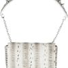 Christian Louboutin Artemis Spiked Watersnake Shoulder Bag in Gray - Lyst