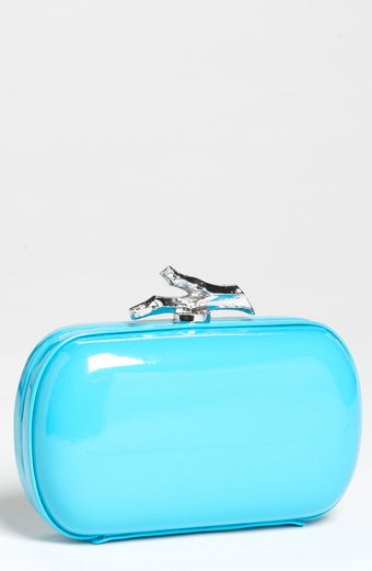  Lytton Small Patent Leather Clutch 