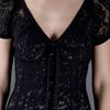 Dolce & Gabbana Crochet Dress in Black - Lyst