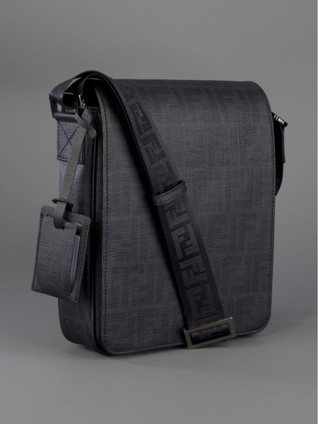 Fendi Monogram Shoulder Bag in Black for Men | Lyst