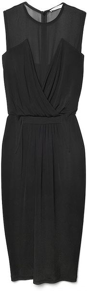 Givenchy Sheershoulder Dress in Black - Lyst